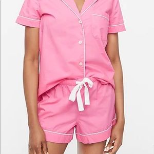J Crew pink pajama set